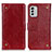 Handytasche Stand Schutzhülle Flip Leder Hülle K06Z für Nokia G60 5G Rot