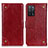 Handytasche Stand Schutzhülle Flip Leder Hülle K06Z für Oppo A55 5G Rot
