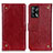 Handytasche Stand Schutzhülle Flip Leder Hülle K06Z für Oppo A95 4G Rot