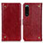 Handytasche Stand Schutzhülle Flip Leder Hülle K06Z für Sony Xperia 5 III SO-53B Rot