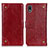 Handytasche Stand Schutzhülle Flip Leder Hülle K06Z für Sony Xperia Ace III SO-53C Rot