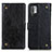 Handytasche Stand Schutzhülle Flip Leder Hülle K06Z für Xiaomi Redmi Note 10 5G Schwarz