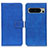 Handytasche Stand Schutzhülle Flip Leder Hülle K07Z für Google Pixel 8 Pro 5G Blau