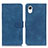 Handytasche Stand Schutzhülle Flip Leder Hülle K08Z für Samsung Galaxy A23s Blau