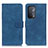 Handytasche Stand Schutzhülle Flip Leder Hülle K09Z für Oppo A54 5G Blau