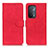 Handytasche Stand Schutzhülle Flip Leder Hülle K09Z für Oppo A74 5G Rot