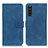 Handytasche Stand Schutzhülle Flip Leder Hülle K09Z für Sony Xperia 10 III SOG04 Blau