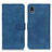 Handytasche Stand Schutzhülle Flip Leder Hülle K09Z für Sony Xperia Ace III SOG08 Blau