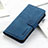 Handytasche Stand Schutzhülle Flip Leder Hülle KZ3 für Huawei Honor X8b Blau