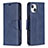 Handytasche Stand Schutzhülle Flip Leder Hülle L01 für Apple iPhone 13 Blau