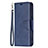 Handytasche Stand Schutzhülle Flip Leder Hülle L01 für Apple iPhone 13 Blau