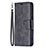 Handytasche Stand Schutzhülle Flip Leder Hülle L01 für Apple iPhone 13 Schwarz