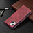 Handytasche Stand Schutzhülle Flip Leder Hülle L01 für Apple iPhone 14 Plus Rot