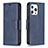 Handytasche Stand Schutzhülle Flip Leder Hülle L01 für Apple iPhone 14 Pro Max Blau