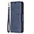 Handytasche Stand Schutzhülle Flip Leder Hülle L01 für Apple iPhone 14 Pro Max Blau