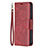 Handytasche Stand Schutzhülle Flip Leder Hülle L01 für Apple iPhone 14 Pro Max Rot