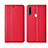 Handytasche Stand Schutzhülle Flip Leder Hülle L01 für Oppo A8 Rot