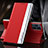 Handytasche Stand Schutzhülle Flip Leder Hülle L01 für Oppo Find X3 Pro 5G Rot