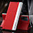 Handytasche Stand Schutzhülle Flip Leder Hülle L01 für Oppo Find X5 Pro 5G Rot