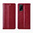 Handytasche Stand Schutzhülle Flip Leder Hülle L01 für Realme V5 5G Rot