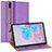 Handytasche Stand Schutzhülle Flip Leder Hülle L01 für Samsung Galaxy Tab S6 10.5 SM-T860 Violett