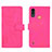 Handytasche Stand Schutzhülle Flip Leder Hülle L01Z für Motorola Moto E7 Power Pink