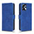 Handytasche Stand Schutzhülle Flip Leder Hülle L01Z für Motorola Moto G13 Blau