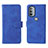 Handytasche Stand Schutzhülle Flip Leder Hülle L01Z für Motorola Moto G41 Blau
