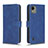 Handytasche Stand Schutzhülle Flip Leder Hülle L01Z für Nokia C110 Blau