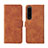 Handytasche Stand Schutzhülle Flip Leder Hülle L01Z für Sony Xperia 1 IV Braun