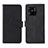 Handytasche Stand Schutzhülle Flip Leder Hülle L01Z für Xiaomi Redmi 10 India Schwarz