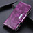 Handytasche Stand Schutzhülle Flip Leder Hülle L02 für Huawei Mate 40E 4G Violett