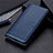 Handytasche Stand Schutzhülle Flip Leder Hülle L02 für Huawei P smart S Blau
