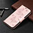 Handytasche Stand Schutzhülle Flip Leder Hülle L02 für Nokia 3.4 Rosegold