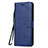 Handytasche Stand Schutzhülle Flip Leder Hülle L02 für Nokia 7.2 Blau