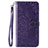 Handytasche Stand Schutzhülle Flip Leder Hülle L02 für Oppo A8 Violett