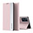 Handytasche Stand Schutzhülle Flip Leder Hülle L02 für Oppo Find X3 Pro 5G Rosa