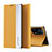 Handytasche Stand Schutzhülle Flip Leder Hülle L02 für Oppo Find X5 5G Gelb