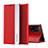 Handytasche Stand Schutzhülle Flip Leder Hülle L02 für Oppo Find X5 5G Rot
