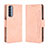 Handytasche Stand Schutzhülle Flip Leder Hülle L02 für Oppo Reno4 Pro 4G Rosa