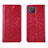 Handytasche Stand Schutzhülle Flip Leder Hülle L02 für Oppo Reno4 Z 5G Rot