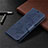 Handytasche Stand Schutzhülle Flip Leder Hülle L02 für Samsung Galaxy A12 5G Blau