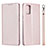 Handytasche Stand Schutzhülle Flip Leder Hülle L02 für Samsung Galaxy M40S Rosa