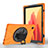 Handytasche Stand Schutzhülle Flip Leder Hülle L02 für Samsung Galaxy Tab A7 4G 10.4 SM-T505 Orange