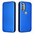 Handytasche Stand Schutzhülle Flip Leder Hülle L02Z für Motorola Moto G31 Blau