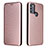 Handytasche Stand Schutzhülle Flip Leder Hülle L02Z für Motorola Moto G50 Rosegold