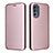 Handytasche Stand Schutzhülle Flip Leder Hülle L02Z für Motorola Moto G62 5G Rosegold