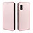 Handytasche Stand Schutzhülle Flip Leder Hülle L02Z für Samsung Galaxy XCover Pro Rosegold