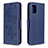 Handytasche Stand Schutzhülle Flip Leder Hülle L03 für Samsung Galaxy A31 Blau