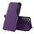 Handytasche Stand Schutzhülle Flip Leder Hülle L03 für Samsung Galaxy S21 5G Violett